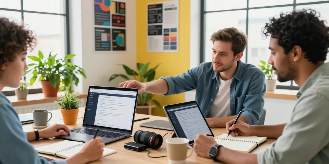 Engaging workspace illustrating a video to prompt converter in use by creators generating AI prompts.