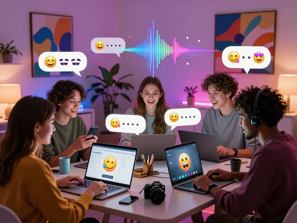 Engaging sexchat digital scene with diverse users connecting through vibrant avatars and animated conversations.