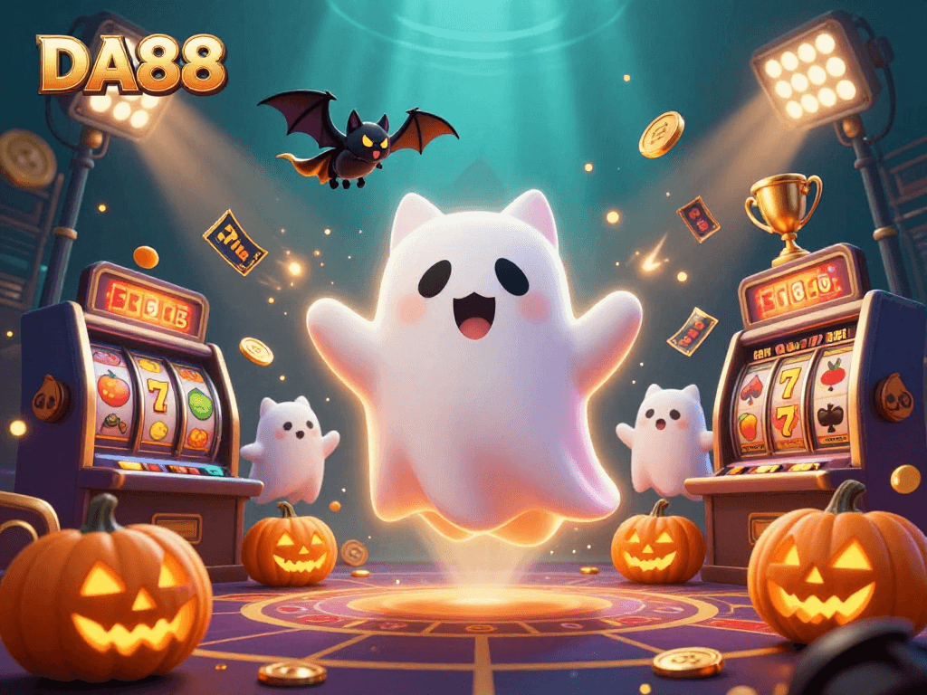 Engage with thrilling slots action at DA88, where ghost cats and vampires light up the casino!