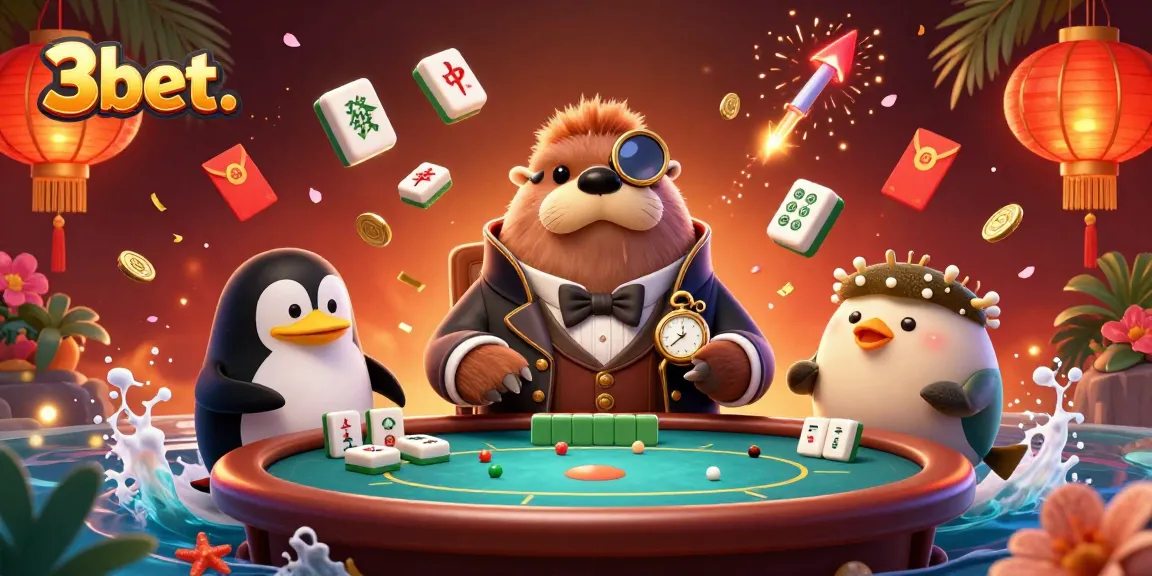 Experience thrilling games at 3bet. featuring a vibrant underwater poker scene with unique characters.