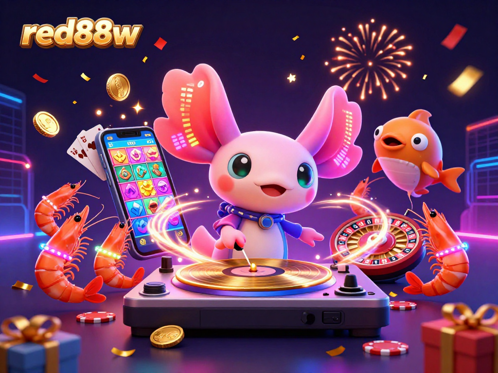 Engage with exciting gaming at red88w with colorful slot action and vibrant casino characters.