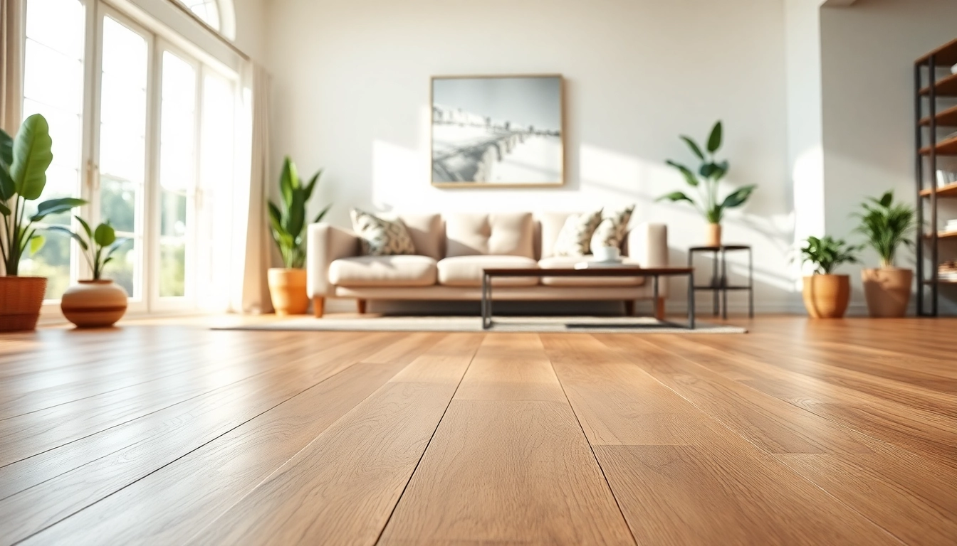 Elevated view of a stylish room with beautiful vinyl plank flooring and inviting décor.