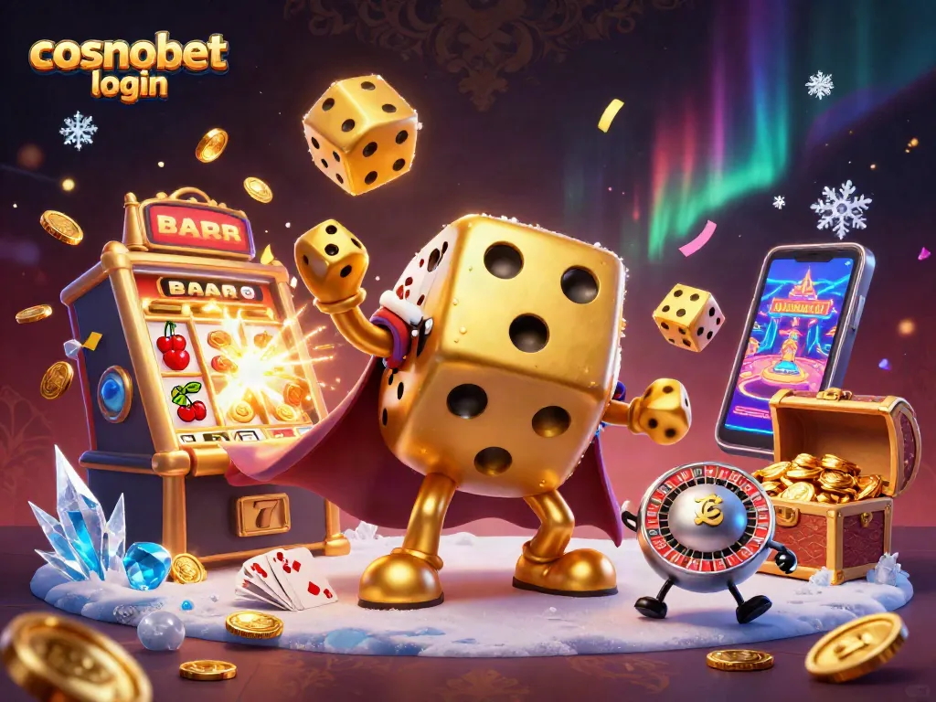 Join fun with Cosmobet login while enjoying an exciting gaming atmosphere with golden dice and vibrant rewards.