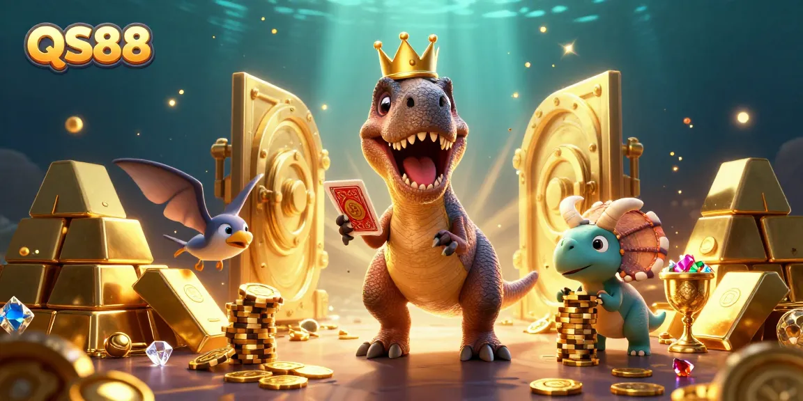 Engage in exciting gameplay at QS88 online casino featuring a vibrant 3D illustration.