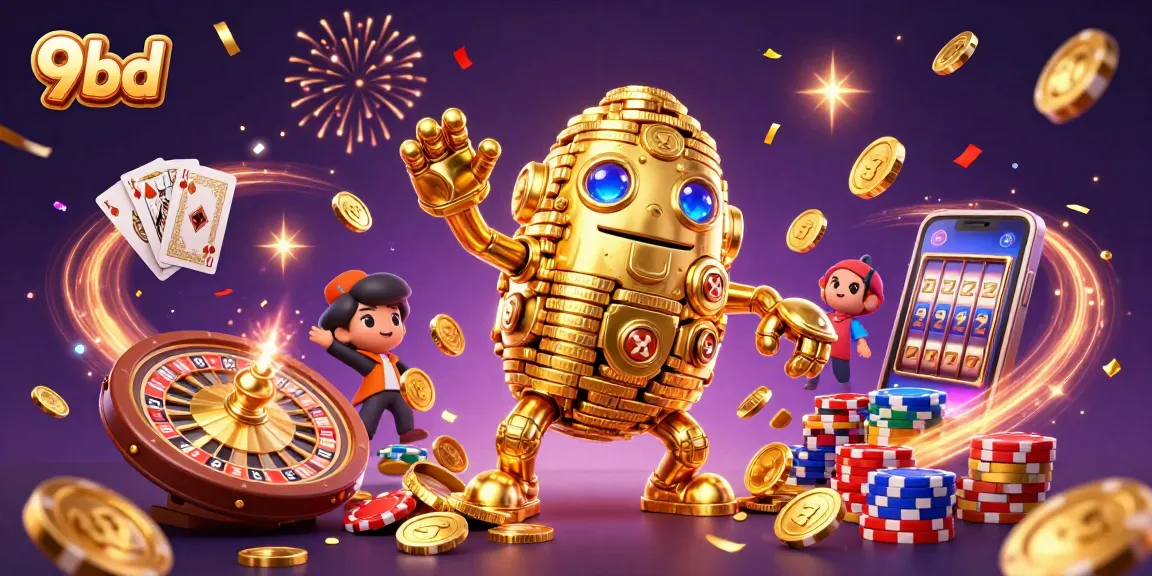Engage with 9bd's thrilling games featuring ancient golem and sparkling casino elements.