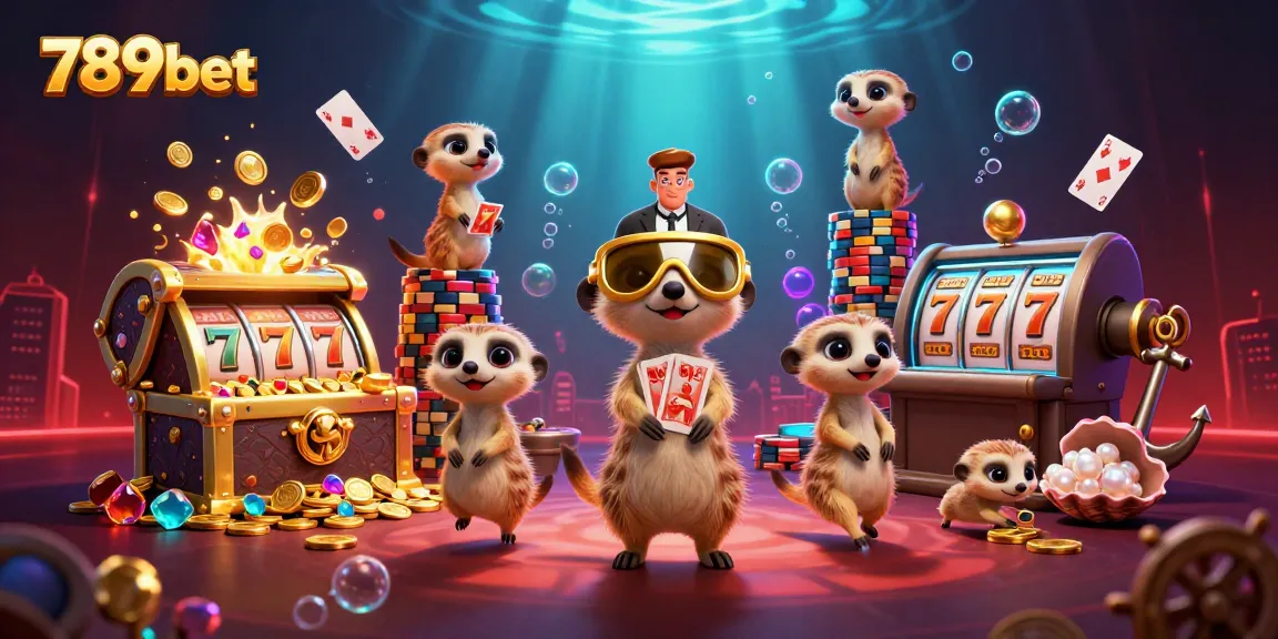 Experience thrilling games at 789bet with meerkats managing dynamic casino operations and exciting jackpots.