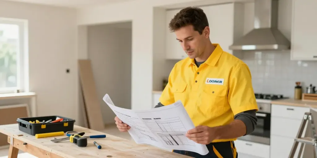 Trusted local contractor reviewing plans for slot toto renovations.
