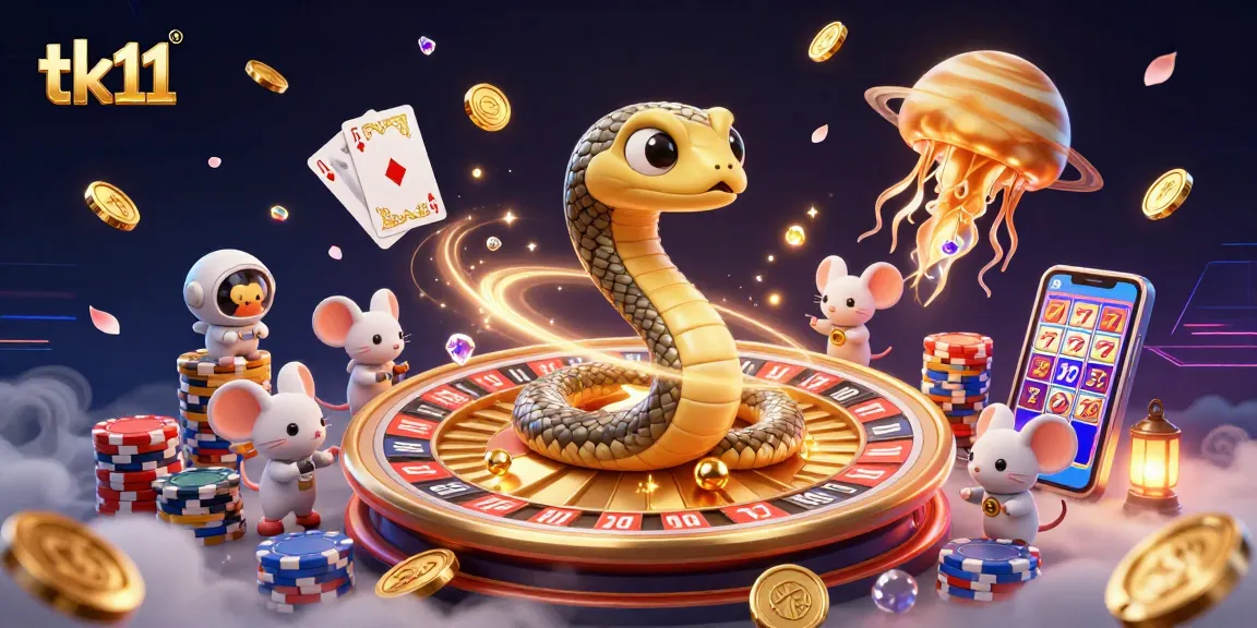 Engage with tk11's thrilling space-themed gambling world featuring unique characters and dynamic gameplay elements.