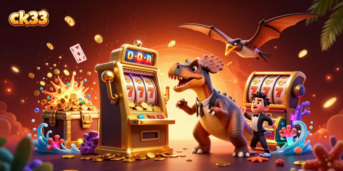 Experience the thrill of ck33 as a pachycephalosaurus mines jackpots amidst underwater treasures.