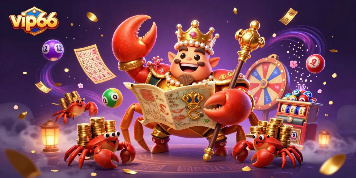 Engage with vip66 as a whimsical crab emperor leads exciting lottery gameplay, enhancing your gambling experience.