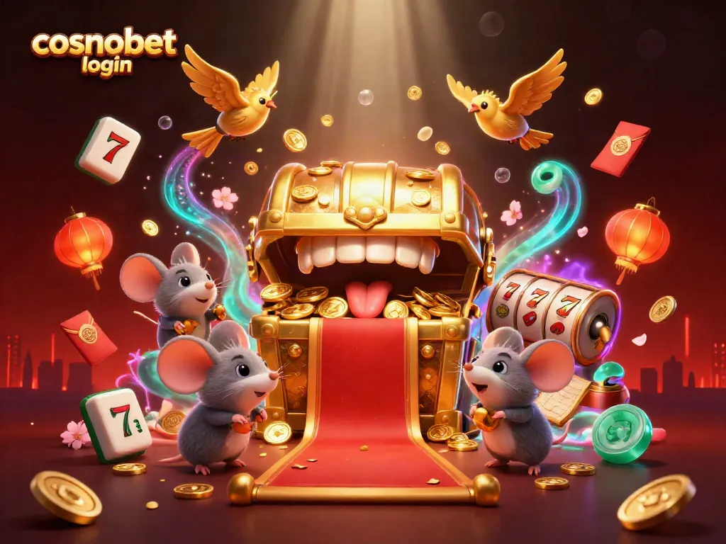 Engage with the thrilling cosmobet login experience featuring a vibrant casino scene.