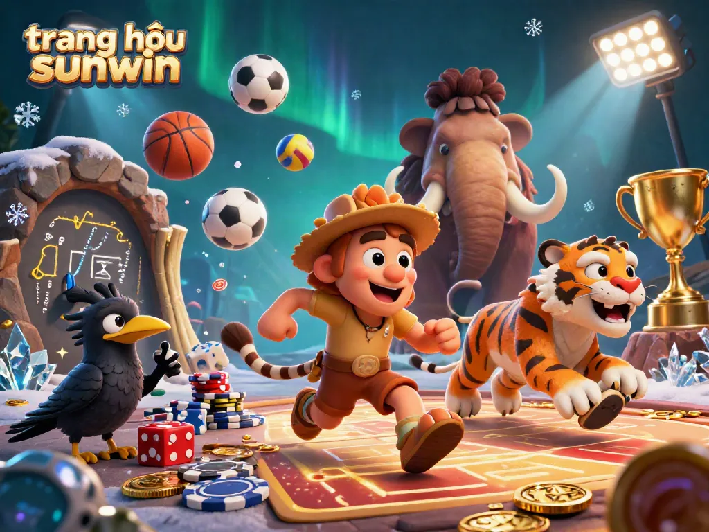 Experience the excitement of trang chủ sunwin with our vibrant casino scene, featuring dynamic characters and game elements.