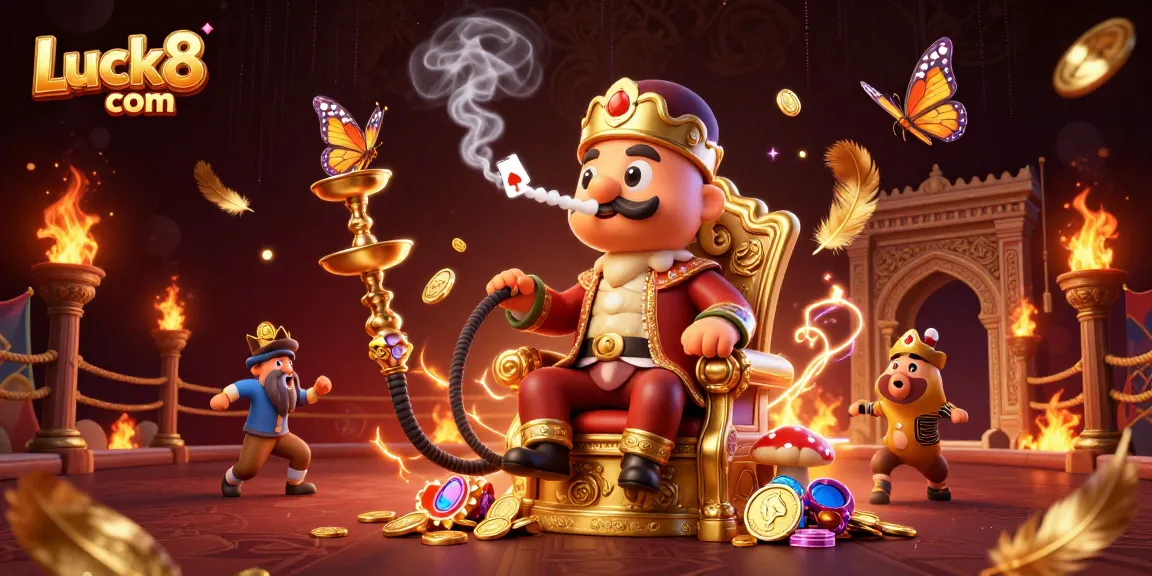 Win big at Luck8 com with an engaging 3D casino experience featuring vibrant characters and gaming elements.